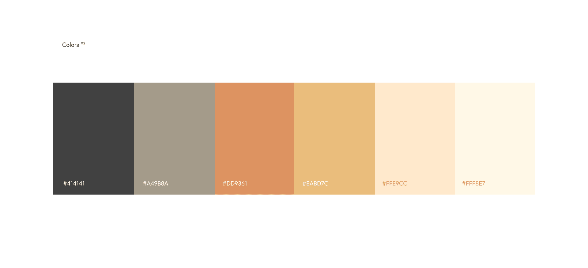 Branding - Paleta de cores idealizado pelo time Badaró - Bannanna - Agência de web design - Consultoria de Design Digital