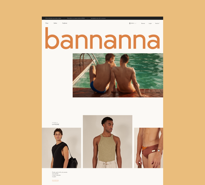 Bannanna Brasil - E-commerce e site institucional